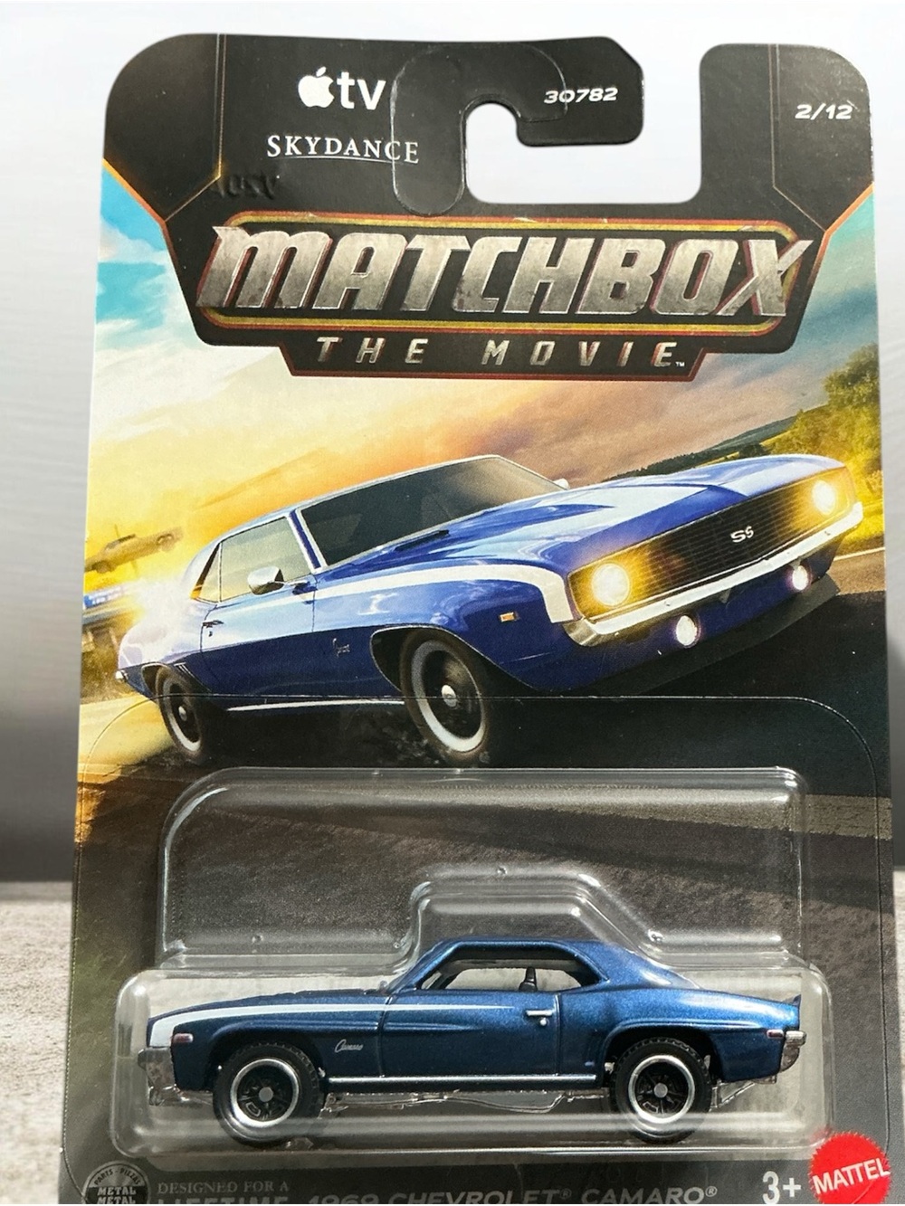 Matchbox Blue 1969 Chevrolet Camaro Die-Cast Toy by Matchbox
